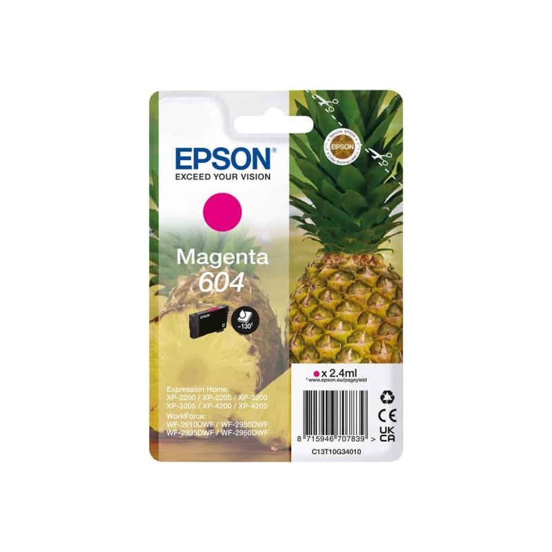EPSON 604 magenta C13T10G34010 CARTOUCHE ORIGINALE