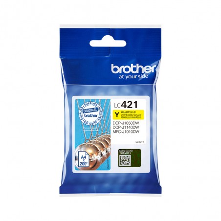 BROTHER LC 421 YELLOW LC421Y CARTOUCHE ORIGINALE