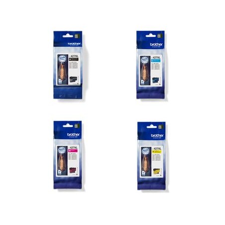 X 4 BROTHER LC 427 XL LC427XLVAL NOIR, CYAN, MAGENTA, YELLOW CARTOUCHE ORIGINALE
