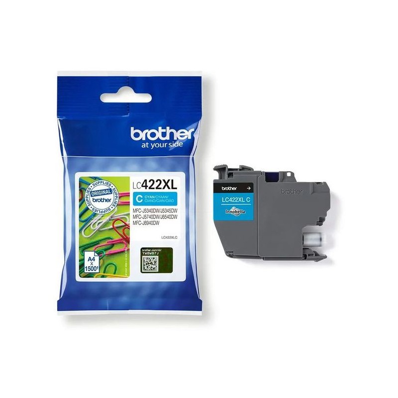 BROTHER LC 422 XL CYAN LC422XLC CARTOUCHE ORIGINALE