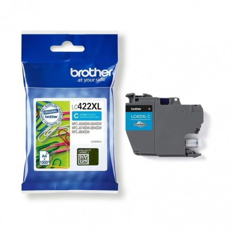 BROTHER LC 422 XL CYAN LC422XLC CARTOUCHE ORIGINALE