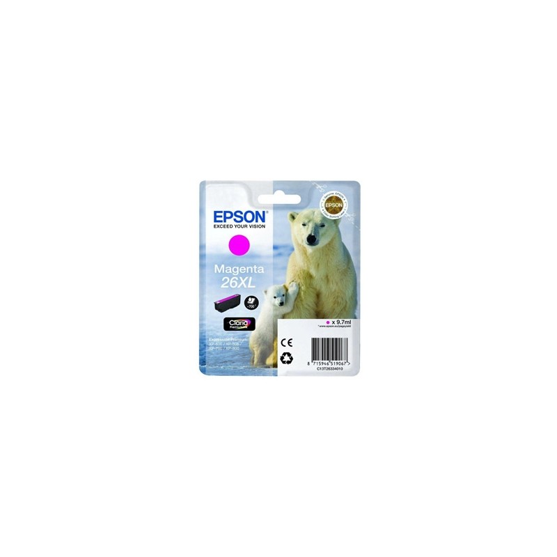 EPSON T2633 XL MAGENTA C13T26334012 CARTOUCHE ORIGINALE