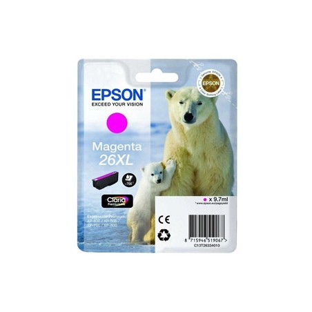 EPSON T2633 XL MAGENTA C13T26334012 CARTOUCHE ORIGINALE