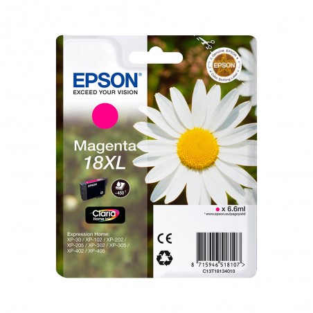 EPSON T1813 XL MAGENTA C13T18134012 CARTOUCHE ORIGINALE