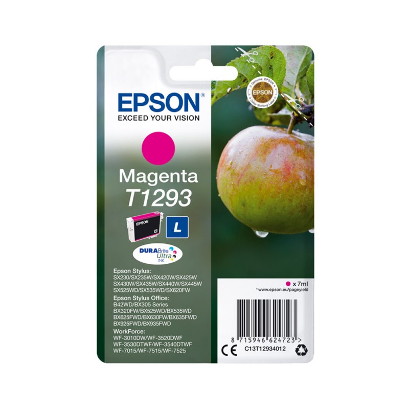 EPSON T1293 MAGENTA C13T12934012 CARTOUCHE ORIGINALE
