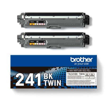 X 2 BROTHER TN241 NOIR TN241BKTWIN - TONER ORIGINALE