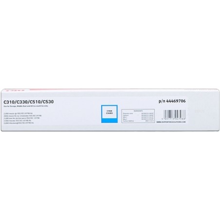 OKI C310 CYAN 44469706 - TONER ORIGINALE