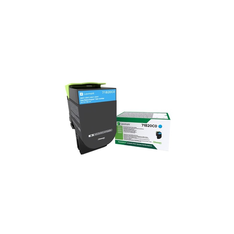 LEXMARK CS317/CS417/CS517/CX317/CX417/CX517 CYAN 71B20C0 - TONER ORIGINAL