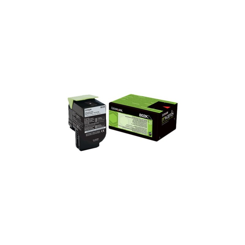 LEXMARK CX310/CX410/CX510 NOIR 80C20K0/802K - TONER ORIGINAL