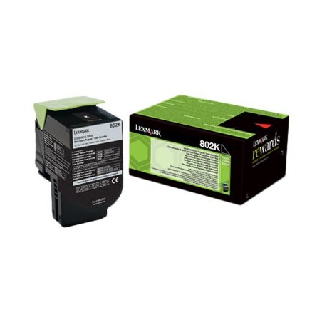 LEXMARK CX310/CX410/CX510 NOIR 80C20K0/802K - TONER ORIGINAL