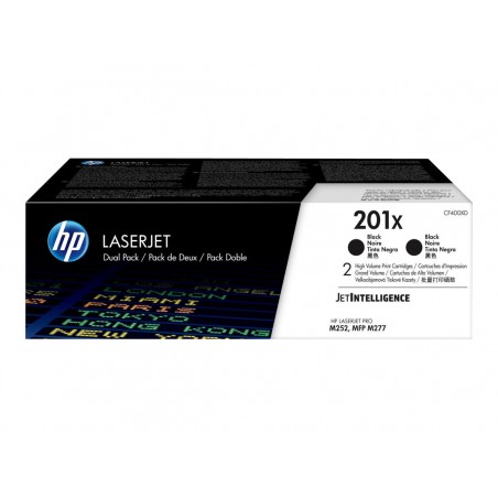 X 2 HP CF400X NOIR 201X - TONER ORIGINAL
