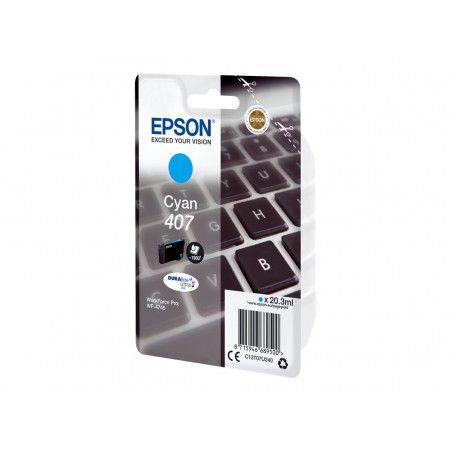 EPSON 407 CYAN C13T07U240 CARTOUCHE ORIGINALE