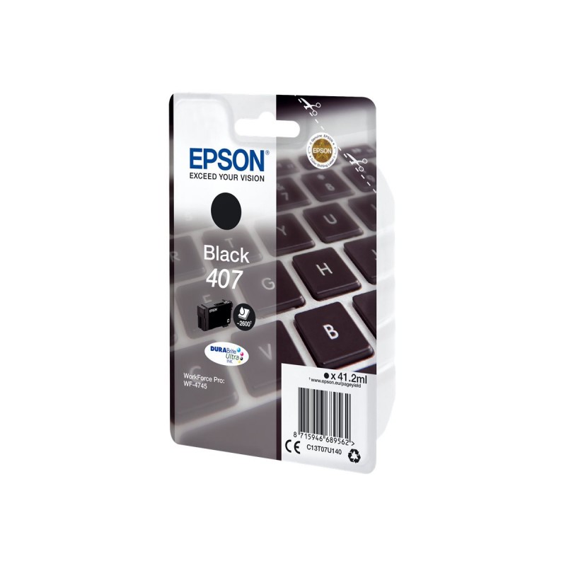 EPSON 407 NOIR C13T07U140 CARTOUCHE ORIGINALE