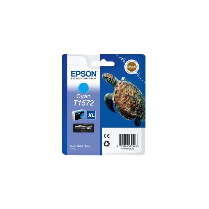 EPSON T1572 CYAN C13T15724010 - CARTOUCHE ORIGINALE