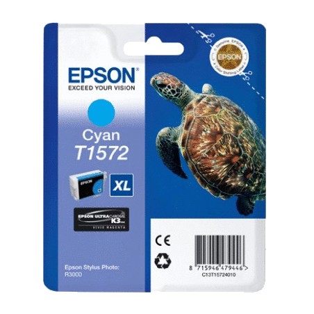 EPSON T1572 CYAN C13T15724010 - CARTOUCHE ORIGINALE