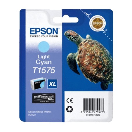 EPSON T1575 CYAN LIGHT C13T15754010 - CARTOUCHE ORIGINALE