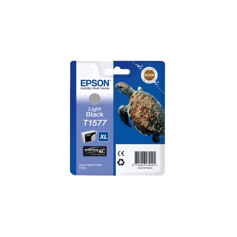 EPSON T1577 NOIR LIGHT C13T15774010 - CARTOUCHE ORIGINALE