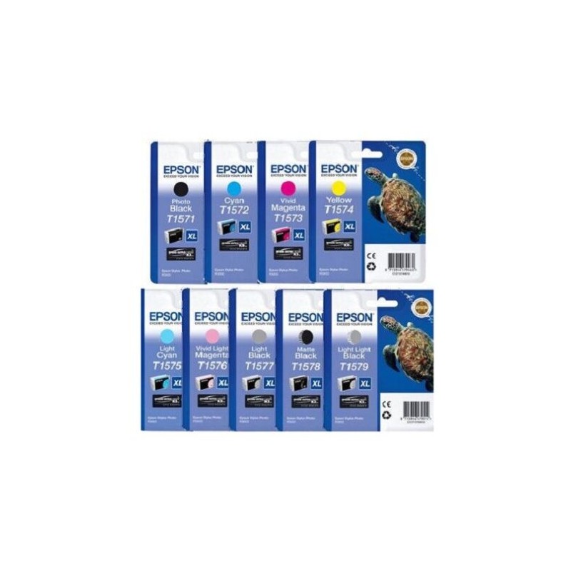 X 9 EPSON T1571/T1572/T1573-T1579 CARTOUCHE ORIGINALE