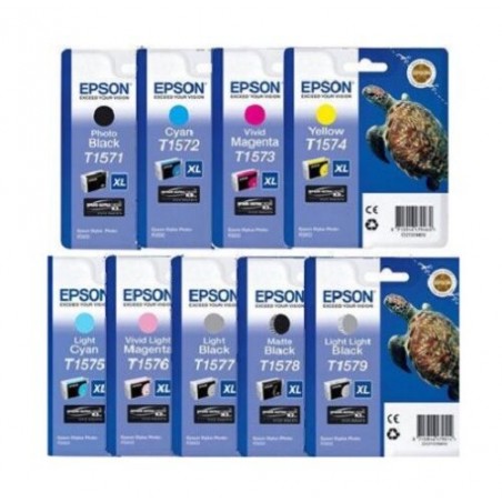 X 9 EPSON T1571/T1572/T1573-T1579 CARTOUCHE ORIGINALE