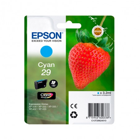 EPSON T2982 (29) CYAN C13T29824012 - CARTOUCHE ORIGINALE