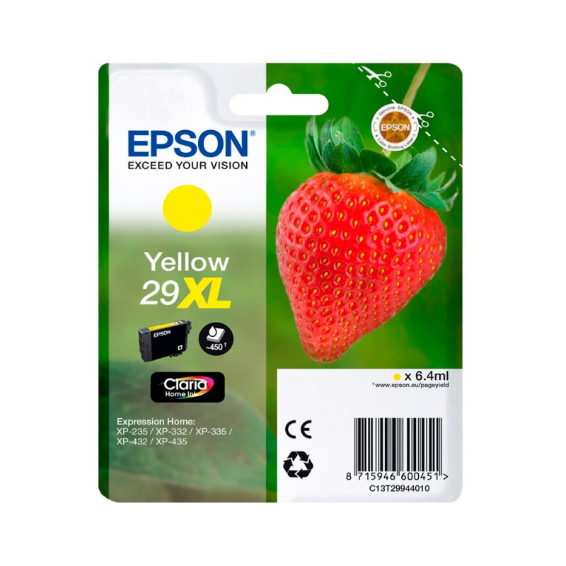 Epson T2994 (29XL) YELLOW C13T29944012 - CARTOUCHE ORIGINALE