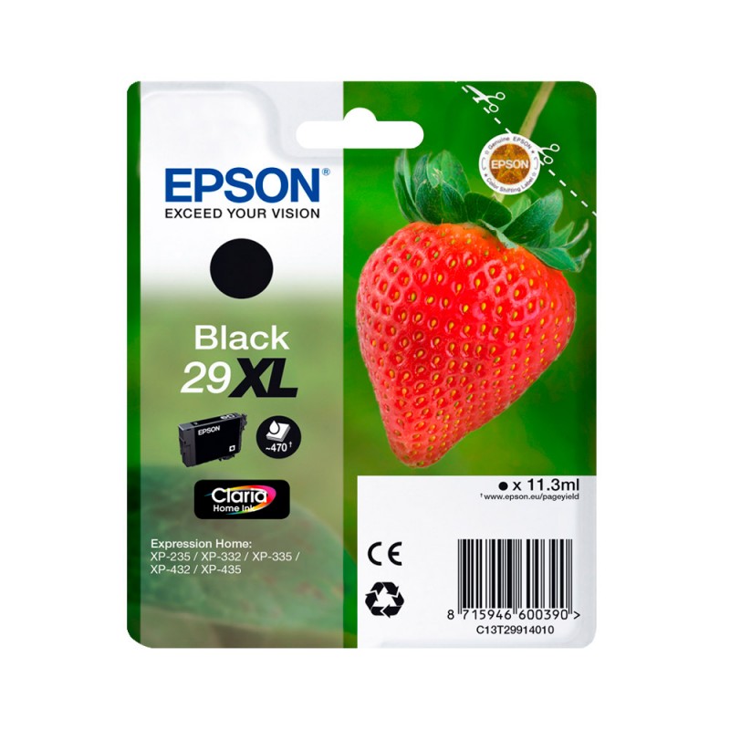 EPSON T2991 (29XL) NOIR C13T29914012 - CARTOUCHE ORIGINALE