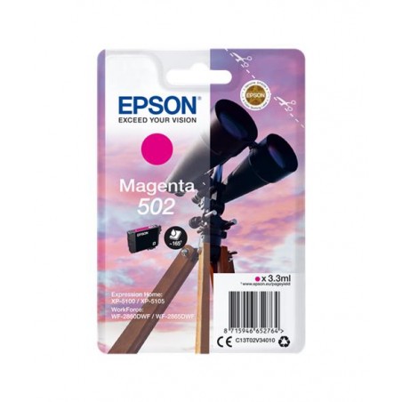 EPSON 502 MAGENTA C13T02V34010  - CARTOUCHE ORIGINALE