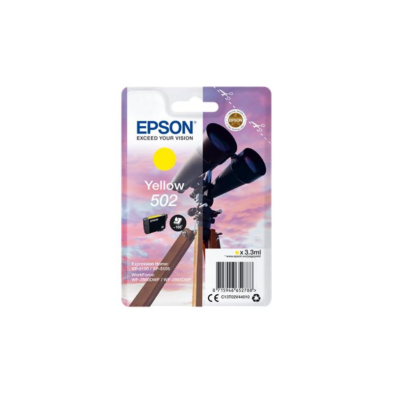 EPSON 502 YELLOW C13T02V44010 - CARTOUCHE ORIGINALE
