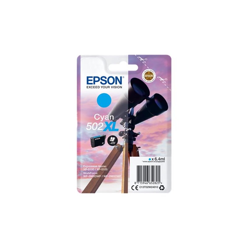 EPSON 502 XL CYAN C13T02W24010 - CARTOUCHE ORIGINALE