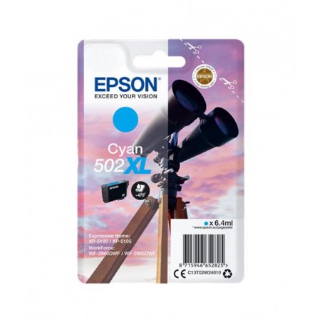 EPSON 502 XL CYAN C13T02W24010 - CARTOUCHE ORIGINALE