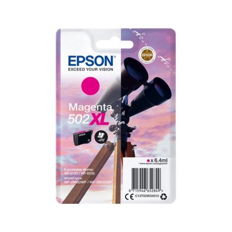 EPSON 502 XL MAGENTA C13T02W34010 - CARTOUCHE ORIGINALE