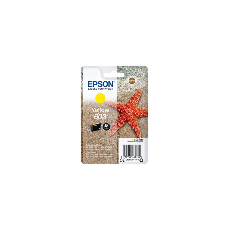 Epson 603 YELLOW C13T03U44010 - CARTOUCHE ORIGINALE