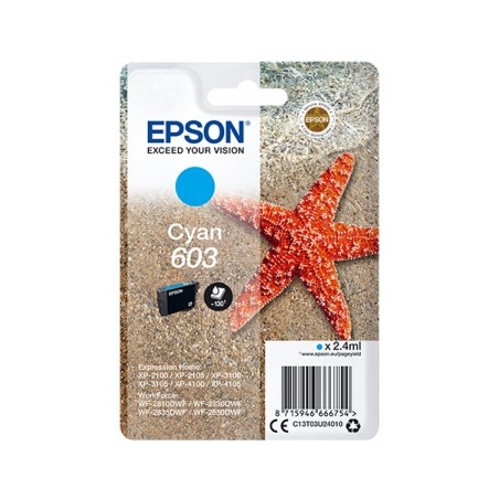Epson 603 CYAN C13T03U24010 - CARTOUCHE ORIGINALE