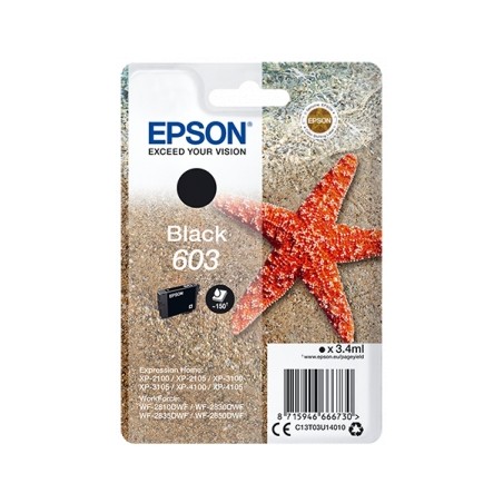 Epson 603 NOIR C13T03U14010  - CARTOUCHE ORIGINALE