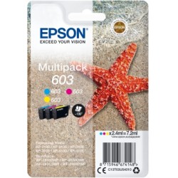 X 3 Epson 603 CYAN,...