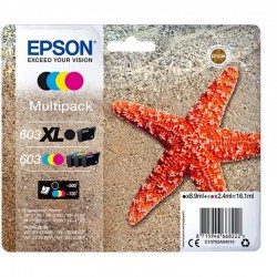 X 4 EPSON 603 XL / 603...