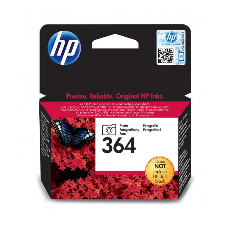 HP 364 NOIR PHOTO CB317EE - CARTOUCHE ORIGINALE
