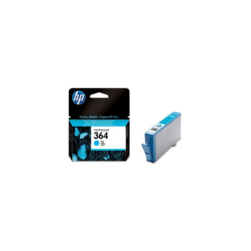 HP 364 CYAN CB318EE - CARTOUCHE ORIGINALE