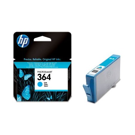 HP 364 CYAN CB318EE - CARTOUCHE ORIGINALE