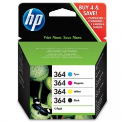 X 4 HP 364 XL NOIR, CYAN,...