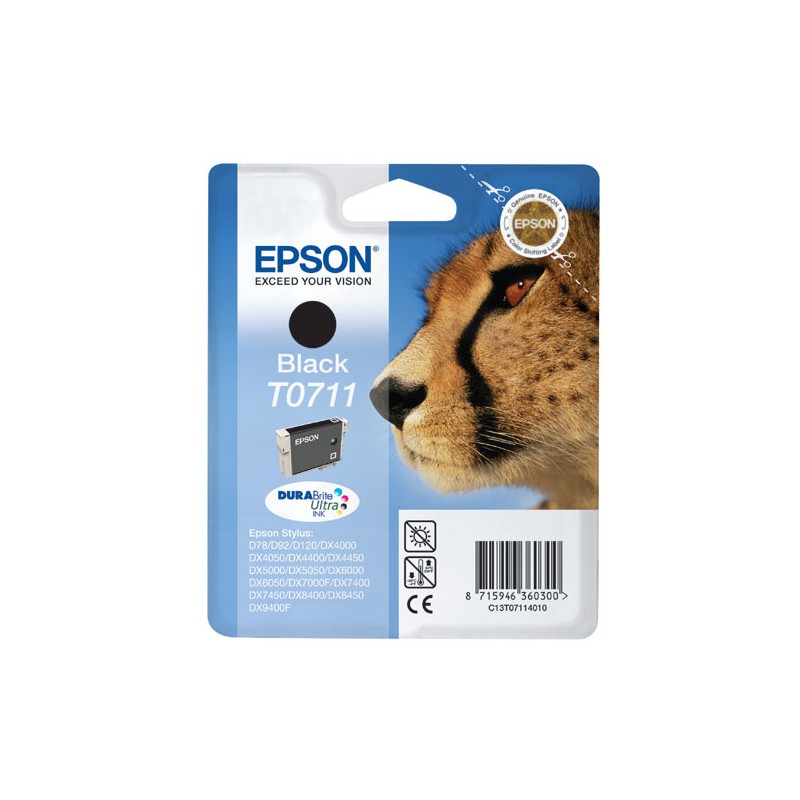 Epson T0711 NOIR C13T07114012 - CARTOUCHE ORIGINALE