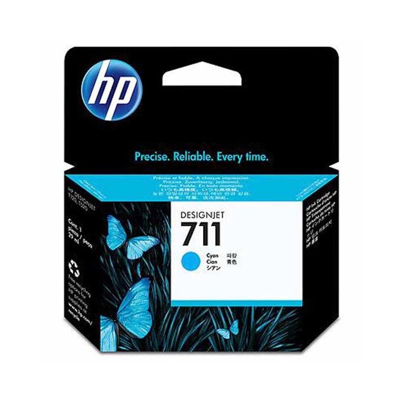 HP 711 Cyan CZ130A - CARTOUCHE ORIGINALE
