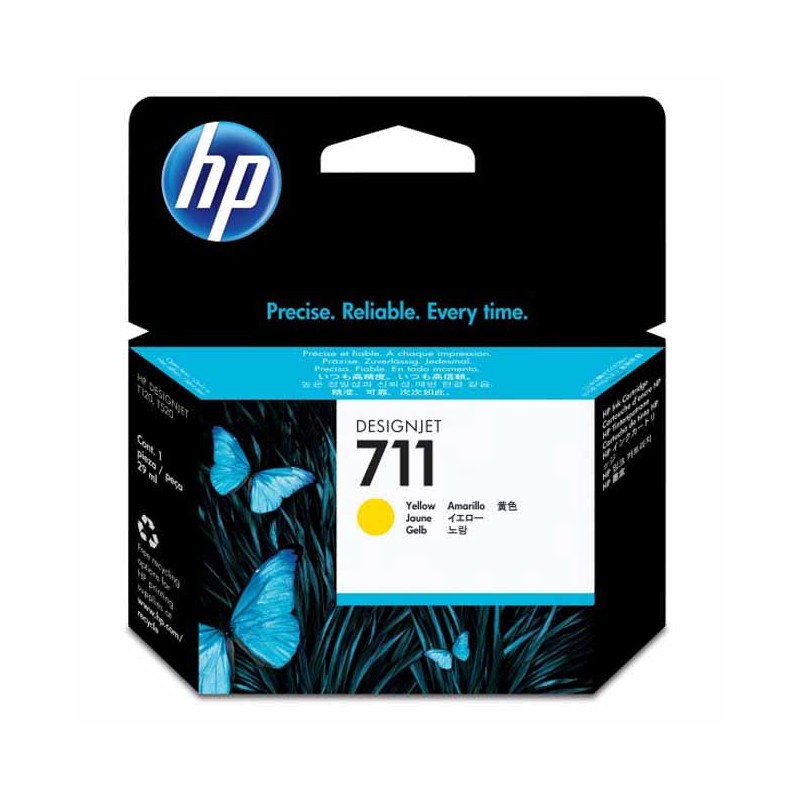 HP 711 YELLOW CZ132A - CARTOUCHE ORIGINALE