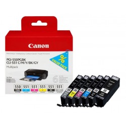 X 6 CANON PGI550/CLI551...
