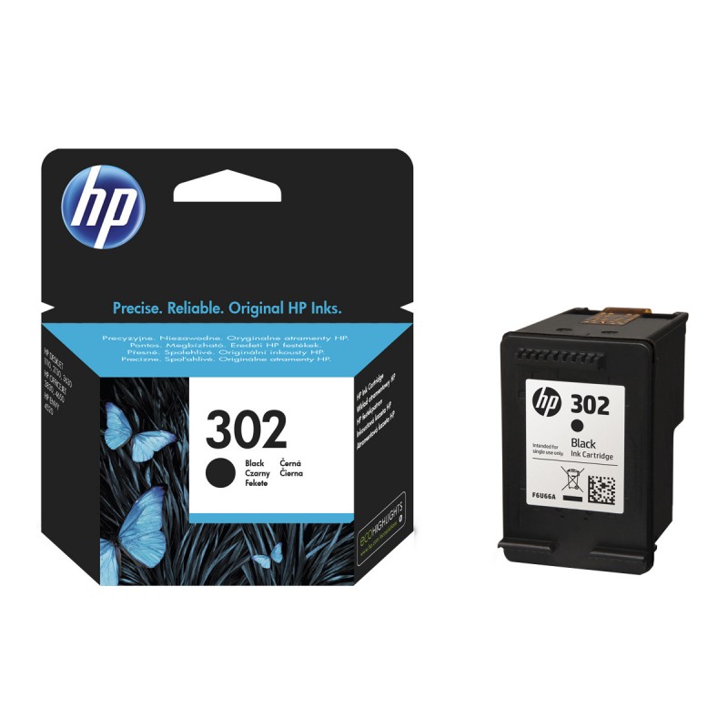 HP 302 NOIR F6U66AE - CARTOUCHE ORIGINALE