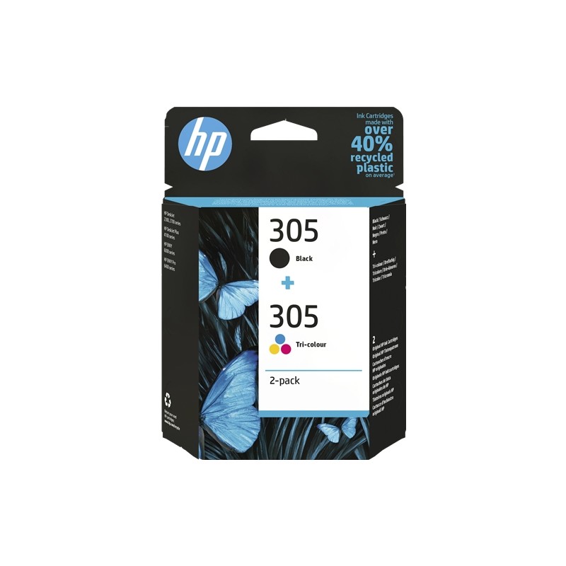 HP 305 NOIR + COULEUR 6ZD17AE - CARTOUCHES ORIGINALES