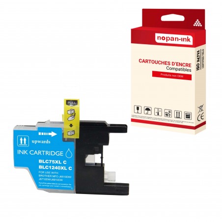 BROTHER LC1240XL / LC1220XL / LC1280XL CYAN - CARTOUCHE COMPATIBLE