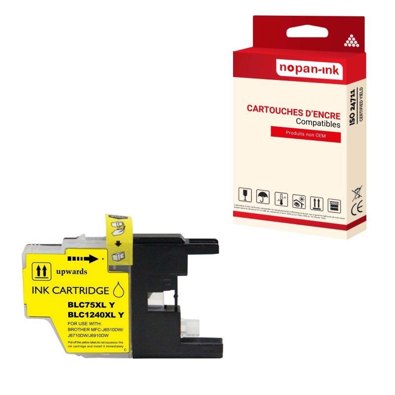 BROTHER LC1240XL / LC1220XL / LC1280XL YELLOW - CARTOUCHE COMPATIBLE