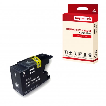 Brother LC1280XL / LC1240XL NOIR - CAROUCHE COMPATIBLE