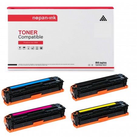 X 4 055H (NOIR, CYAN, MAGENTA, YELLOW) - 1 TONER COMPATIBLE POUR CANON